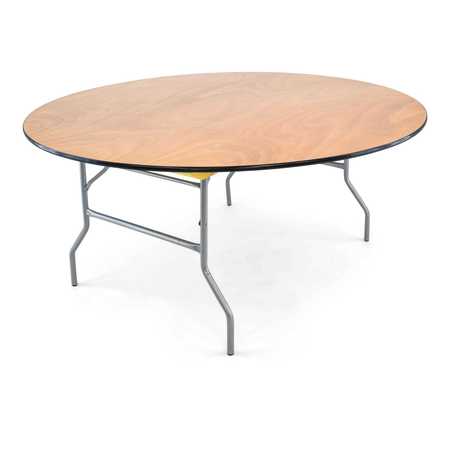 ATLAS COMMERCIAL PRODUCTS Titan Series™ 66" Round Wood Folding Table WFT5-66R